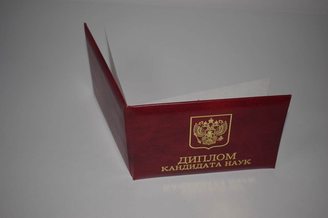 Диплом Кандидата Наук 2001-2012 в Березниках корка